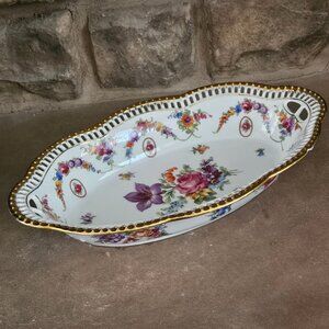Beautiful Vintage Schumann Germany Pierced Dish